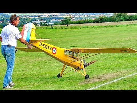 HUGE RC FI-156 FIESELER STORCH SCALE MODEL AIRPLANE FLIGHT DEMONSTRATION