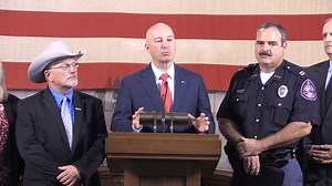 Today the Nebraska State Patrol, Nebraska Department of Agriculture, Nebraska State Capitol Building, Nebraska Farm Bureau, Nebraska Pork Producers, We Support Agriculture and other ag leaders joined me to unveil new guidelines for livestock hauling. #GrowNE Full story here: https://bit.ly/2AbN5EB | Pete Ricketts