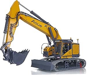 LESU 1/14 Metal RC Hydraulic Excavator KIT Aoue Et35 Model Pump Valve Esc Tracks Light Quick Connector Hobby Grade Model