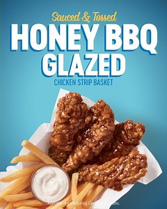 380K views · 1.4K reactions | Bold, sweet and overall awesomesauce. Try the Honey BBQ Glazed Sauced & Tossed Chicken Strip Basket today. Available at your DQ location through delivery, takeout, or drive-thru. #HappyTastesGood | Dairy Queen | Facebook