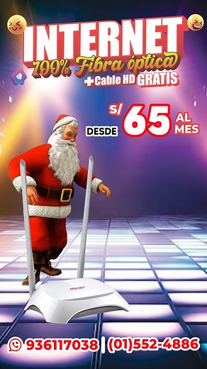 Llegó Siscom Clous!! ❤️con las mejores promociones para ti y tu familia 拾朗 #CableHD #reels #internetfibraoptica #siscomtv #papanoel #santaclous #navidad #promonavideña | Siscom TV | Facebook