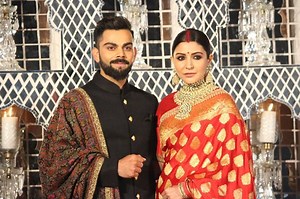 179K views · 3.1K reactions | Watch | Anushka Sharma and Virat Kohli pose for photos at their wedding reception in Delhi Read more here: https://goo.gl/8ZrpiK | NDTV | Facebook