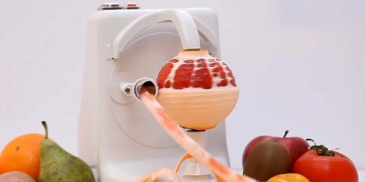 This machine can peel orange in seconds