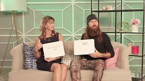 Exclusive: Jase Robertson and wife Missy reveal the grossest thing ever found in the Duck Dynasty on A&E star's beard -- and so much more -- playing the Newlywed Game with Us! http://usm.ag/1MRcO10 | Us Weekly