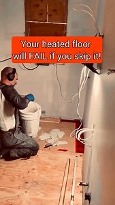 ✅ Follow Built To Code for more tips. Why is the membrane essential? Concrete slabs move—slightly, but enough. Temperature changes, settling, and moisture create tiny shifts. Tiles don’t flex. The membrane acts as a buffer, absorbing movement and preventing cracks. Think of it as shock absorbers for your floor. It also guides your heating cables. The channels ensure perfect spacing, consistent coverage, and even heat. No guessing, no uneven heating, no damaged cables. Skip it, and your cables si