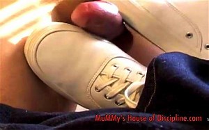 Milf gives stepson shoe job 2