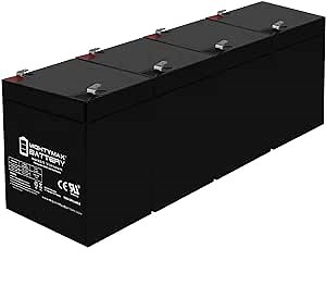 Mighty Max Battery 12V 5AH eZip 200 Electric Scooter Battery - 4 Pack