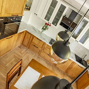 [Hot Item] Year-End Promotion Japanese Detached Solid Teak Wood Kitchen Counter Cabinet Made in China