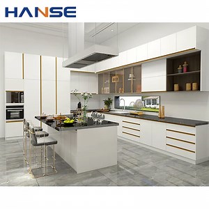 [Hot Item] Custom Modern Matte Black Kitchen Cabinets Modular Smart Kitchen Furniture Set Kitchen Storage Cabinet