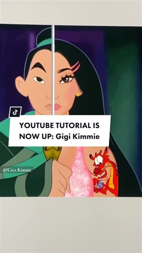 Glow Up TUTORIAL is up on my YouTube now! YT: Gigi Kimmie! Like, Comment, Subscribe❤️ #disney #disneyglowup #glowup #tutorial #disneyprincess #howto