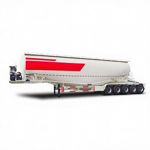 [Hot Item] Premium 5 Axle 60m³ Aluminum Alloy Lightweight Cement Powder Tanker Trailer with Self-Cleaning Function and Low Maintenance Cost Design