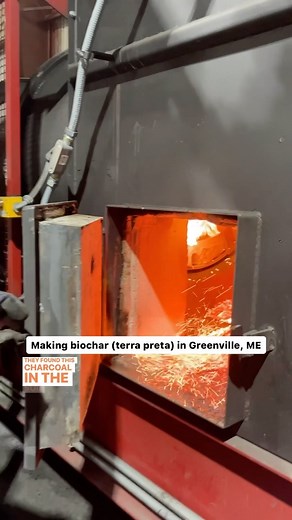 In a former biomass plant in Greenville, wood chips flow from hoppers into long tubes about three feet in diameter. Pat Jones is the president of Clean Maine Carbon, which burns wood in high-temperature, low-oxygen conditions known as pyrolysis. “It starts out as wood” he said. “And as you can see when we come over here what comes out the other end is biochar.” In the quest for climate solutions, Jones is among the Maine entrepreneurs banking on this charcoal-like substance. They say it can bind