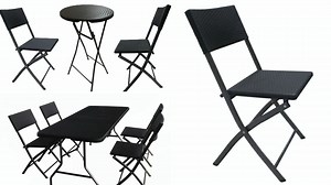 [Hot Item] Industrial Commercial Stackable Folding Garden Portable Outdoor Black Resin Plastic Chairs for Events Wedding Party