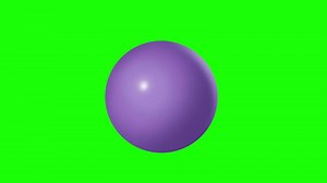 purple sphere on green background