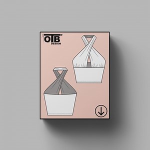 Cross Halter Top Vector Flat Technical Drawing Illustration Classic Blank Sketch Mock-up Template Design Tech Pack Cad - Etsy Canada