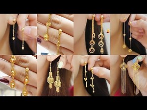 Latest lightweight gold earrings designs