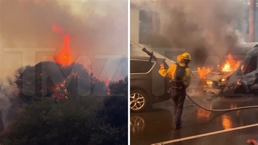 Wildfire Sweeps Through Pacific Palisades, Celeb Homes Threatened
