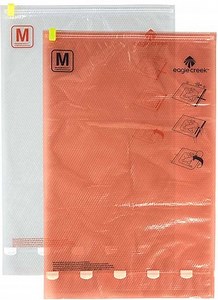 Eagle Creek Pack-It Compression Sac Set M/M clear/flame orange | bol