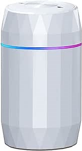 SUNSHINE Diamond Humidifier Silent Operation Without Radiation Atmosphere Lamp Comfortable Sleep Is Suitable For Infants Room Bedroom Prevent Dry Heat Intelligent Power Off (White), 7*7*17cm (TYJS04)