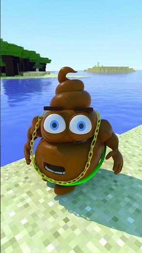 Steve vs Poop - Minecraft Animation #minecraftshorts