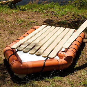 Chilling On A PVC Boat! | Crafty Panda