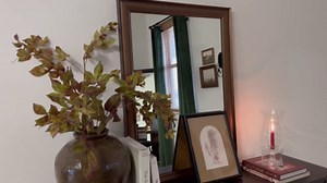 Frame My Mirror Full Length Mirror - Pewter 60" x 24" Mirror - Ideal for Bedroom, Dressing Room - Lean Against Wall or Wall-Mounted - Protected with Safety Backing - Galveston Design