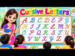ABC Cursive Writing for Kids| Learn A to Z Capital Letters in Cursive #viral #trending #tracing