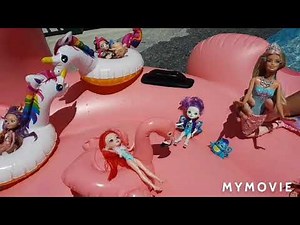 Disney Princess Pool Party Vacation Enchantimals Elsa Anna toddlers‪@RyansWorld‬‪@KidsDianaShow‬
