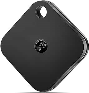 Key Finder Locator, Luggage Tracker Works with Apple Find My (iOS only), IP67 Waterproof, Privacy Protection, Lost Alert, NFC Finder, Item Locator for Suitcase, Bags, and More 1 Pack Black