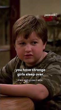 Jake runs away from home to live with Charlie #TwoAndAHalfMen #CharlieHarper #JakeHarper #Shorts