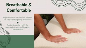 2" Inch Organic Latex Mattress Topper Pad (Firm, Twin XL Size) GOLS Certified, Back Pain Relief Support, Hypoallergenic, Cooling and Breathable