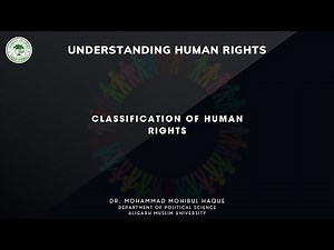 Classification of Human Rights
