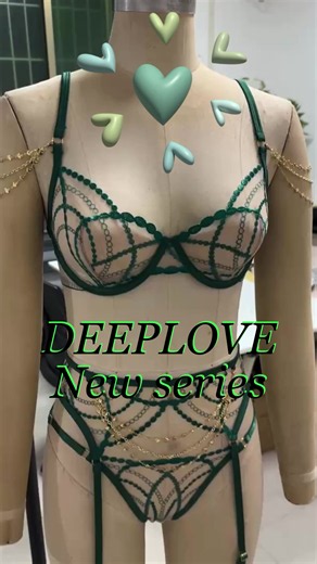 Custom Sexy Mature Chain Luxury Lingerie Green Goldy Embroidery Crystal Women Sexy Lace Suspender Thong Bra And Panty Sets 2023 - Buy Product on Alibaba.com