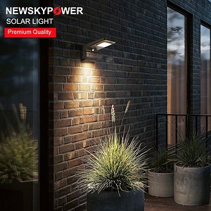[Hot Item] 500 Lumen Waterproof Outdoor Motion Sensor LED Wall Solar Garden Lights