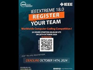 Team Registration in IEEEXTREME Programming Competition