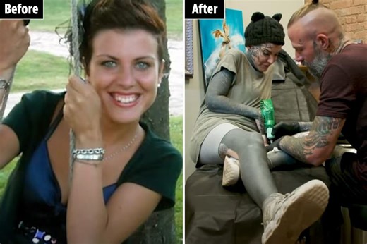 I'm a body mod addict & I’m tattooing my body black to become unrecognisable