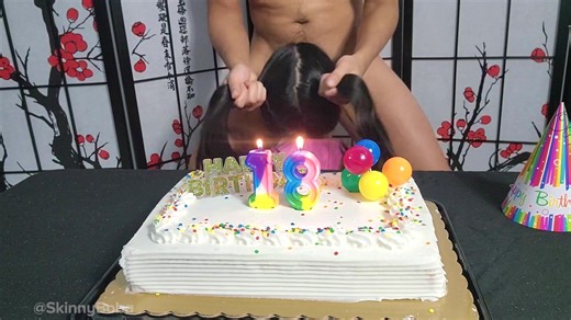 SkinnyBoba - Happy 18th Birthday To My Favorite Cheating Student. Her boyfriend wasn't invited