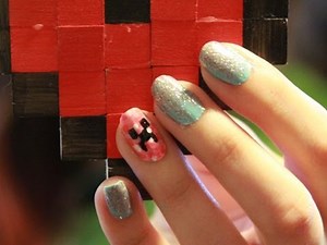 Minecraft Inspired Nails - How to