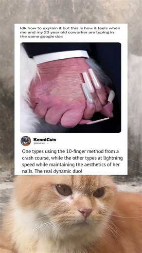 One types using the 10 finger method from a crash course