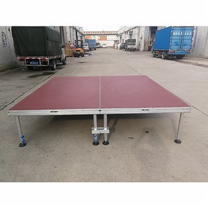 [Hot Item] Heavy-Duty Aluminum Portable Stage with Adjustable Height Legs