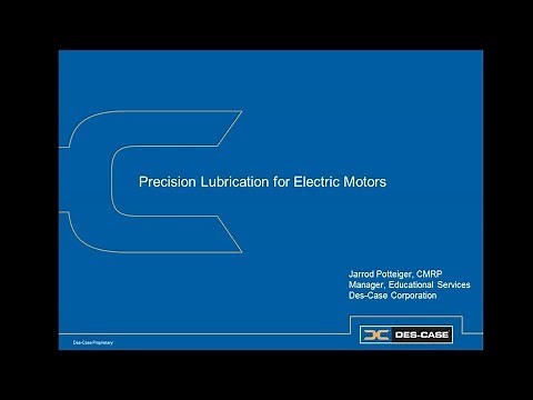 Precision Lubrication Electric Motors