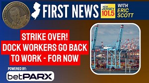 1.4K views · 43 reactions | ❗ Dockworkers' union to suspend strike, for now - What it means  Ex-NJ caseworker charged with sex abuse of kids on the job  NJ teams up to collect donations for Helene victims - How you can help Eric Scott has details on this morning's First News. | New Jersey 101.5 | Facebook
