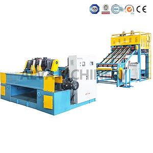 [Hot Item] 4FT Wood Core Rotary Cutting Machine, Double Row Hydraulic Non Card Shaft