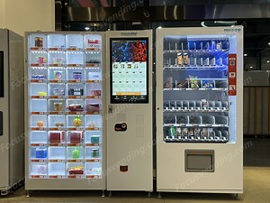 [Hot Item] Focusvend Hot Sale Combination Snacks Drinks Vending Machine with Slave Lockers with Banknotes, Coins and Cards Support Customization