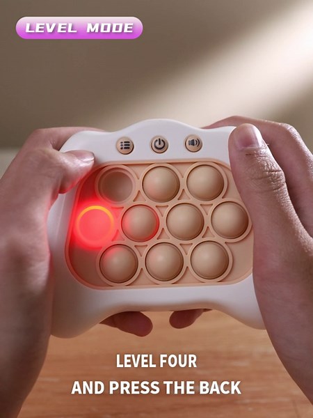 YGJ Quick Push Puzzle Game，Pop it Game, Fast Push Game, Light up pop it Game,Quick Push pop it Game,Pop it Fidget Toys, Birthday Gift,Birthday Gift for Children Over 3、4、5、6、7、8、9 Years Old.(Blue)…