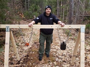 HOW TO build a steel hanging target stand. Sturdy, quick, and easy! Step by step build and testing!
