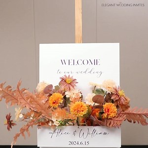 DIY Your Flower Box Welcome Sign SKU: EWSG071https://reurl.cc/yLzjj2 Shop now to get 15% off #weddingsign #weddingsignage #weddingdecor #weddingdecoration #welcomesign #weddingstationary | ElegantWeddingInvites | Facebook