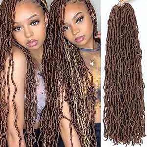Faux Locs Crochet Hair Soft Locs 26 Inch 7 Packs Long Crochet Locs Natural Locs Crochet Hair For Women Synthetic Pre looped Crochet Braids (26 Inch (Pack of 7), 30#)
