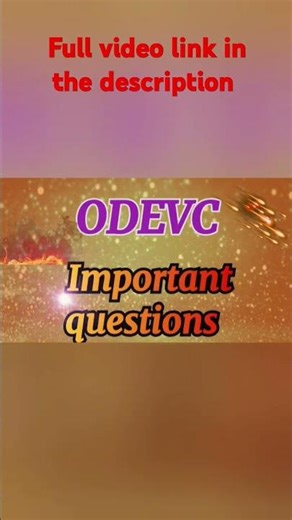 ODEVC UNIT-5 vector Integration released