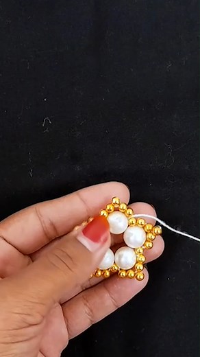 pearl earring making - Easy fancy pearl Earrings for collage girls | Aplect Creation